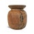 Vintage old wood carved pot from India. Wonderful character with signs of age and use. Each unique and sold individually.