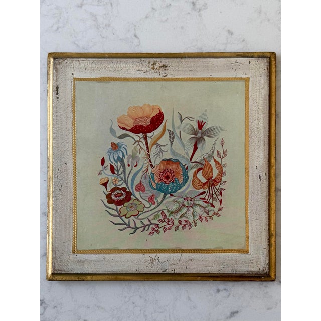 Florentine Vintage Italian Florentine Square Wall Plaques - A Pair For Sale - Image 4 of 12