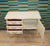 Chippendale White Gold Three Drawers Chest of Drawers, 1960s For Sale - Image 4 of 12