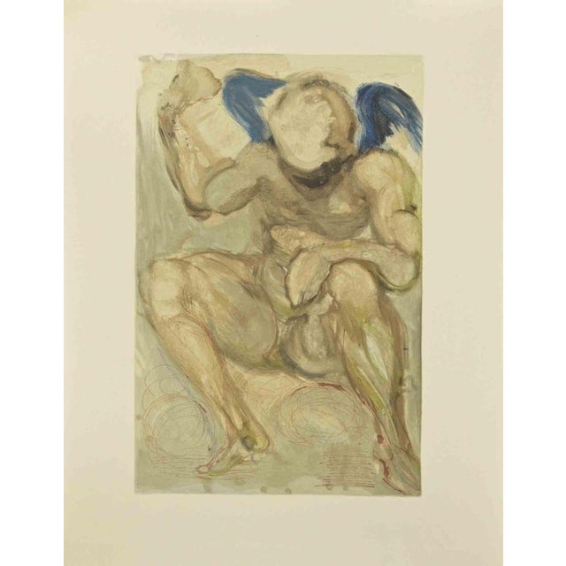 Salvador Dalí, Angel of Mercy, Woodcut, 1963 For Sale - Image 4 of 4