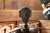 Copper Early 20th Century Spanish Revival Hand-Wrought Iron Floor Lamp With Mica Shade & Copper Cross Motif For Sale - Image 8 of 18