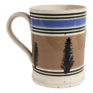 Mid 19th Century English Victorian Mocha Dendritic Mocha Tankard