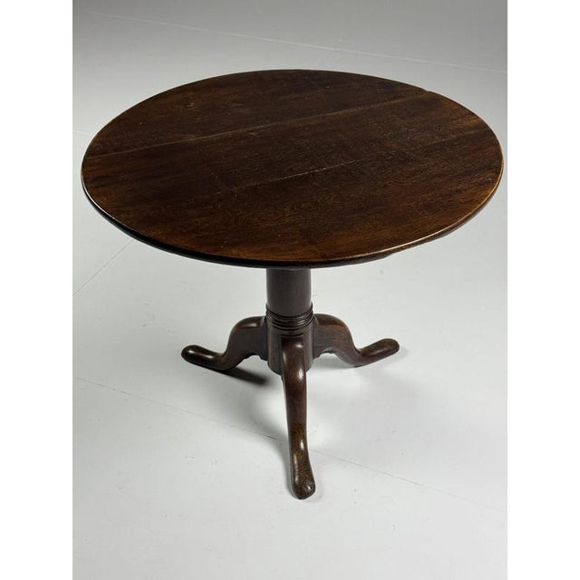 English Tilt Top Table in Oa For Sale - Image 6 of 18