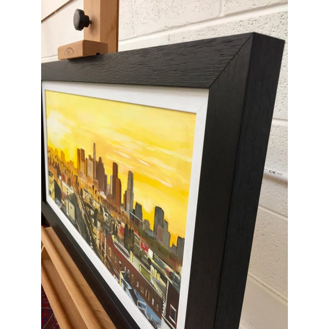 Painting of Sunset in Los Angeles California Usa by British Landscape Artist For Sale - Image 10 of 13