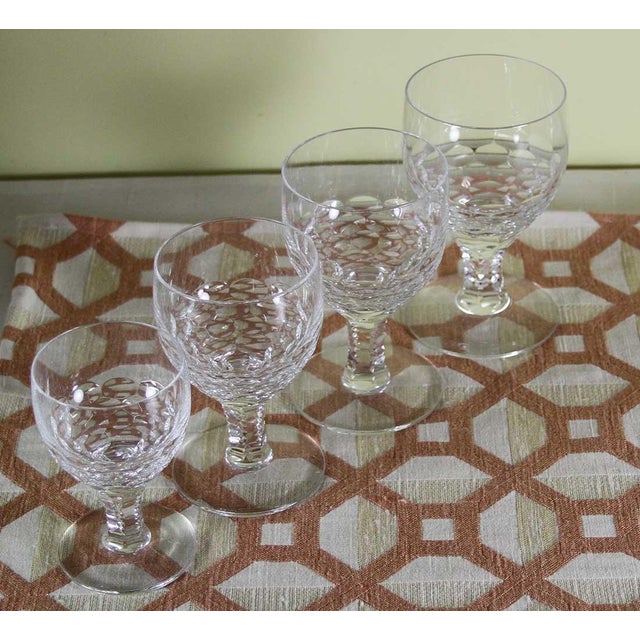 1990s 1990s Charming 5 Pc Crystal Set, Chatsworth Designed for Renwick & Clarke For Sale - Image 5 of 16