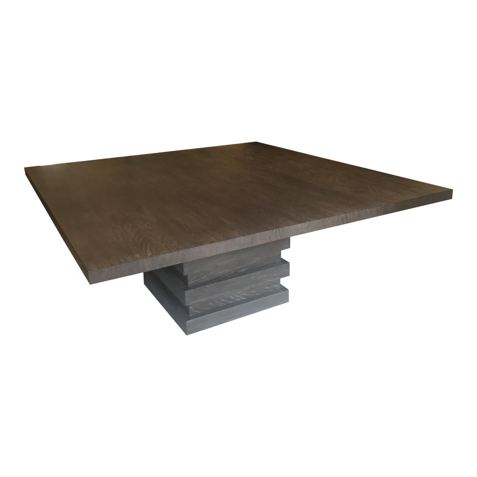 Restoration Hardware Stacked Square Dining Table Chairish