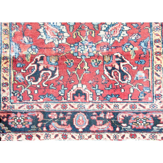 Early 20th Century Persian Heriz Rug For Sale - Image 9 of 15