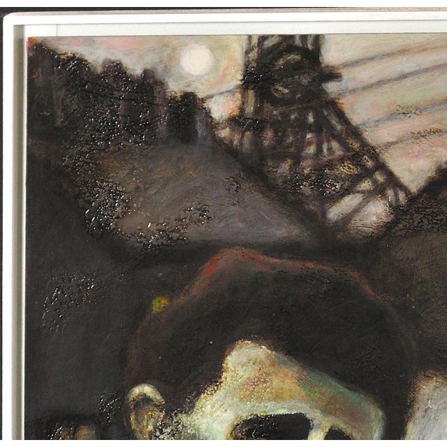 Early 21st Century Peter Ross, The Young Richard Burton and His Father, Pontrhydyfen, Neath, Port Talbot, Wales, Oil Painting, 2013, Framed For Sale - Image 5 of 18