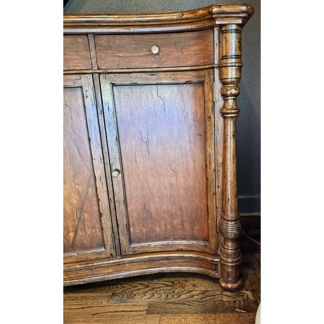 Rustic European Late 20th Century Solid Wood European Country Buffet For Sale - Image 3 of 4