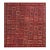 1870s Red Geometric Antique Caucasian Verneh Flat-Weave Rug 5'8" X 6'4" Wool Carpet For Sale