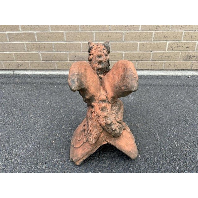 British St Georges Dragon Stone Roof Ridge Tile Finial Garden Ornament For Sale - Image 10 of 13