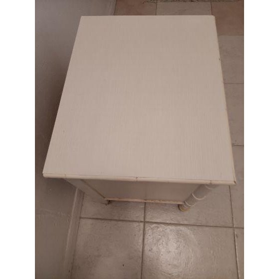 Hollywood Regency Vintage Hollywood Regency Style Nightstand One Drawer For Sale - Image 3 of 8