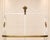 Belle Époque Baker's Shelf in White Lacquered Iron and Brass, 1890s For Sale - Image 3 of 6