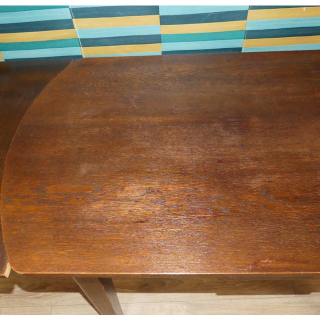 Vintage Extendable Dark Dining Table, 1960s For Sale - Image 12 of 17