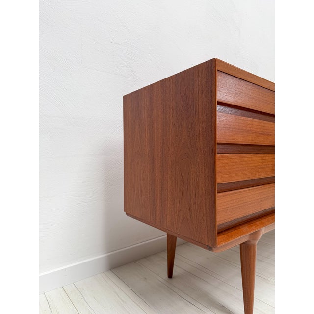 Mid-Century Modern Vintage Danish Model 18 Sideboard in Teak by Gunni Omann for Omann Jun, 1960s For Sale - Image 3 of 13