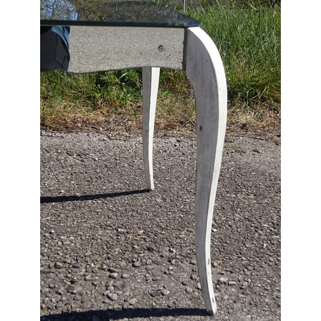 Wooden Coffee Table and Mirror, 1950s For Sale - Image 12 of 14