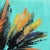 Realism Verdigris Breeze - Turquoise Sky Colorful Palm Tree Original Artwork by Kathleen Keifer For Sale - Image 3 of 9