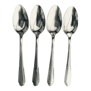 Vintage Rogers XII Overlaid Is Silver Tea Spoons Set of 4