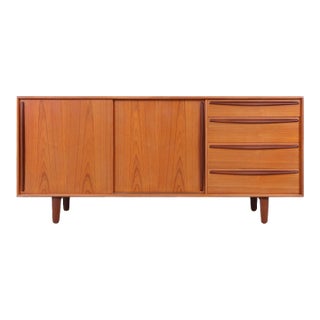 Danish Modern Teak Credenza by Svend A. Madsen for Falster Mobelfabrik For Sale