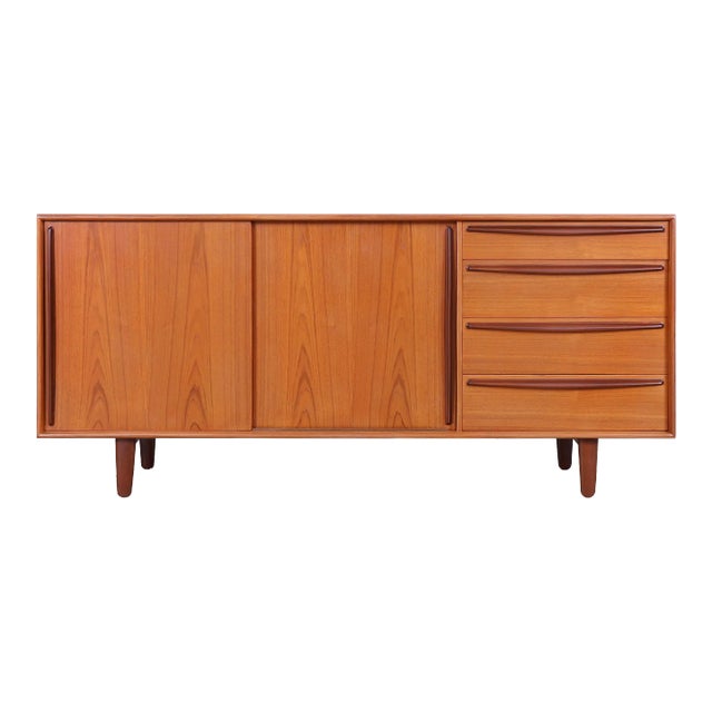 Danish Modern Teak Credenza by Svend A. Madsen for Falster Mobelfabrik For Sale