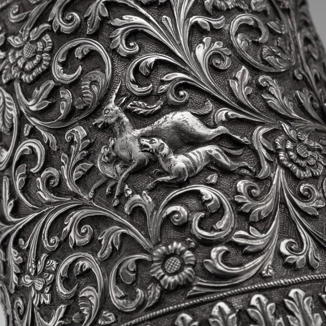 Antique Indian Kutch Silver Mug, 1890 For Sale - Image 17 of 18