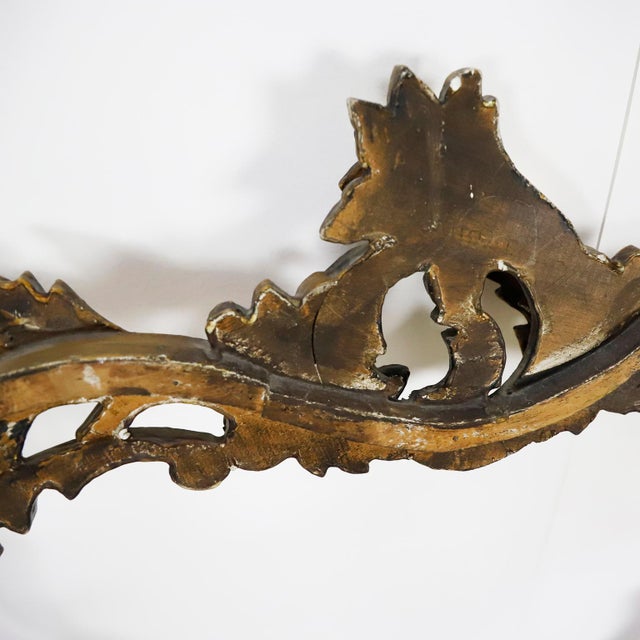 19th Century Mexican Baroque Mirror Frame, Handmade in wood, Gold Leaf, Early 19th Century For Sale - Image 5 of 5