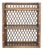 Mid 20th Century Audoux Minet Style Shelf, Rattan Wood Wall Shelf For Sale