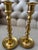 Late 20th Century Solid Brass Candlestick Holders - Set of 2 For Sale - Image 11 of 11