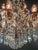 Brown Large Antique Crystal Chandelier Restored Italian Bohemian Style Vintage For Sale - Image 8 of 18