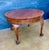 Spanish Walnut Queen Anne Style Round Side Table, 20th Century For Sale - Image 9 of 13