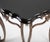 Pair of French Midcentury Wrought Iron Side Tables with Black Lacquered Tops For Sale - Image 9 of 10