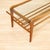 Mid Century Floating Glass and Teak Coffee Table With Magazine Rack For Sale - Image 9 of 10