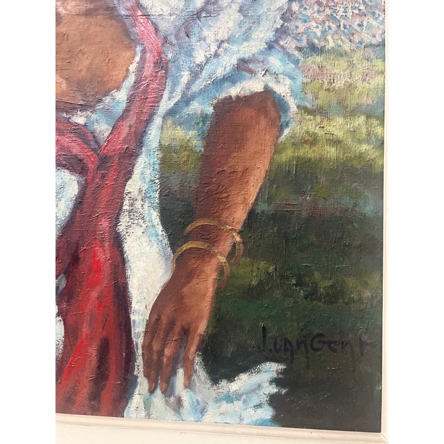 Flamenco Dancer, Oil on Canvas, 20th Century, Framed For Sale - Image 7 of 13