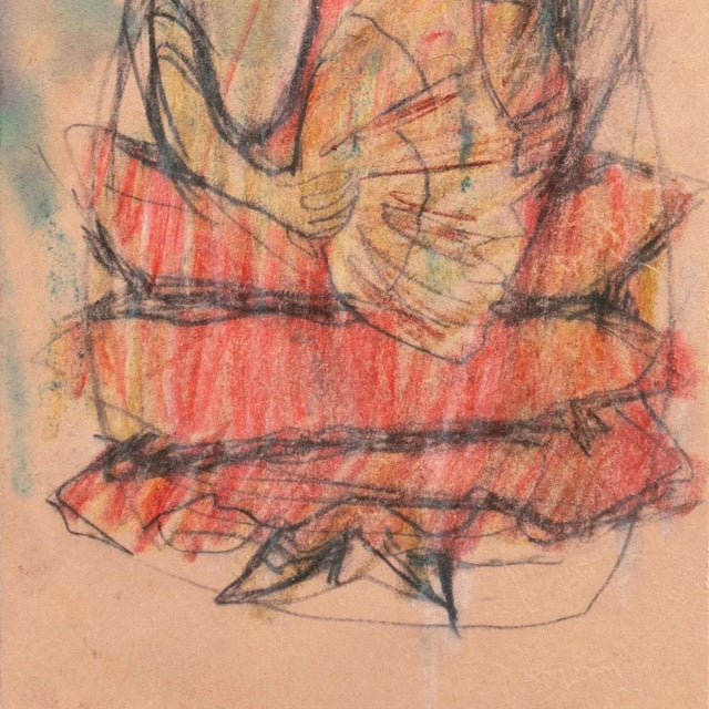 1950s 'Flamenco Dancer' by Victor Di Gesu, Paris, Louvre, Académie Chaumière, Los Angeles County Museum of Art, San Francisco Art Association, California For Sale - Image 5 of 7