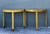 Vintage Boho Faux Finished Demilune Tables - A Pair For Sale - Image 12 of 12