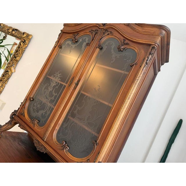 Wood Baroque Altar Cabinet in Oak For Sale - Image 7 of 16