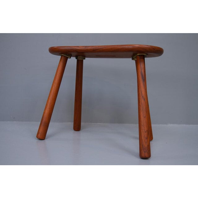 Modern Danish Teak Stool by ESA, 1950s For Sale - Image 9 of 18