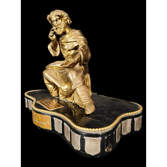 Gilded Bronze and Silver Figure, 19th Century For Sale - Image 4 of 11