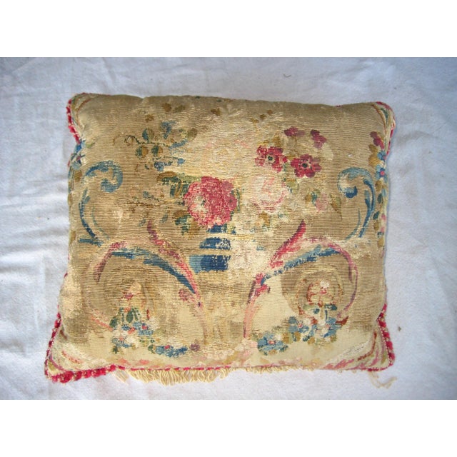 French French Aubusson Pillows 18 Century a Pair For Sale - Image 3 of 11