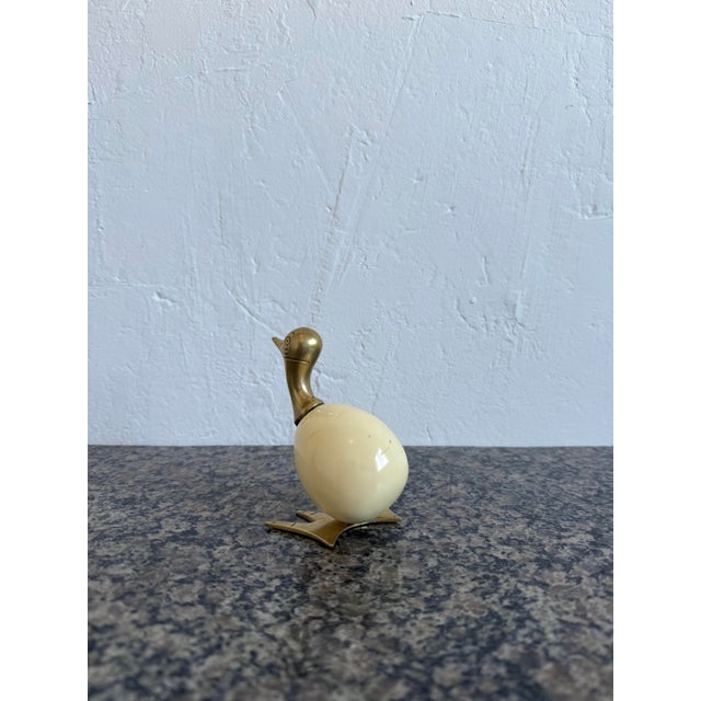 Mid-Century Brazilian Bronze and Resin Duck Sculpture, 1960s For Sale - Image 6 of 12