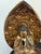 Wood Japanese Carved Wood Buddha With Gold Leaf & Black Lacquer Mid-20th Century For Sale - Image 7 of 12