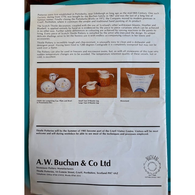 Vintage Thistle Pottery a.w. Buchan & Co 2-Pint Oval Casserole For Sale - Image 9 of 12