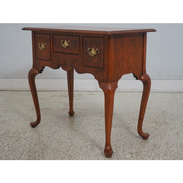 Age: Approx: 25 Years Old Details: Walnut Quality Construction Queen Anne Legs & Pad Feet English Style Gorgeous Burl...