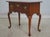 Age: Approx: 25 Years Old Details: Walnut Quality Construction Queen Anne Legs & Pad Feet English Style Gorgeous Burl...