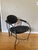 Metal Postmodern 1980s Wrought Iron Metal and Tufted Leather Armchair Italy For Sale - Image 7 of 12