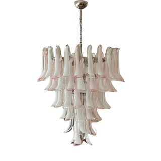 XXL Murano Chandelier with Mixed Prisms in the Style of Mazzega For Sale