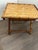 Wood 1970s Mid-Century Modern Handcrafted Rectangular Bamboo Serving Table With a Sturdy X-Base For Sale - Image 7 of 12