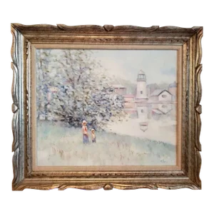 Impressionist Landscape Painting of New England Countryside