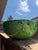 Made Goods Made Goods Darva Bowl Green Swirl Lacquered Resin Decorative Centerpiece For Sale - Image 4 of 6