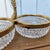 Glass Vintage Crystal & Gold Ormolu Double Serving Dish / Compote For Sale - Image 7 of 9